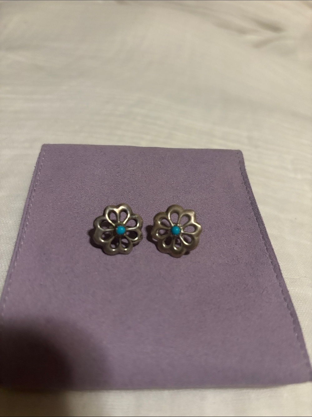 Silver earrings